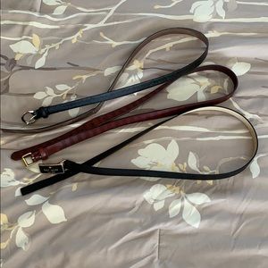 Lot of 3 belts